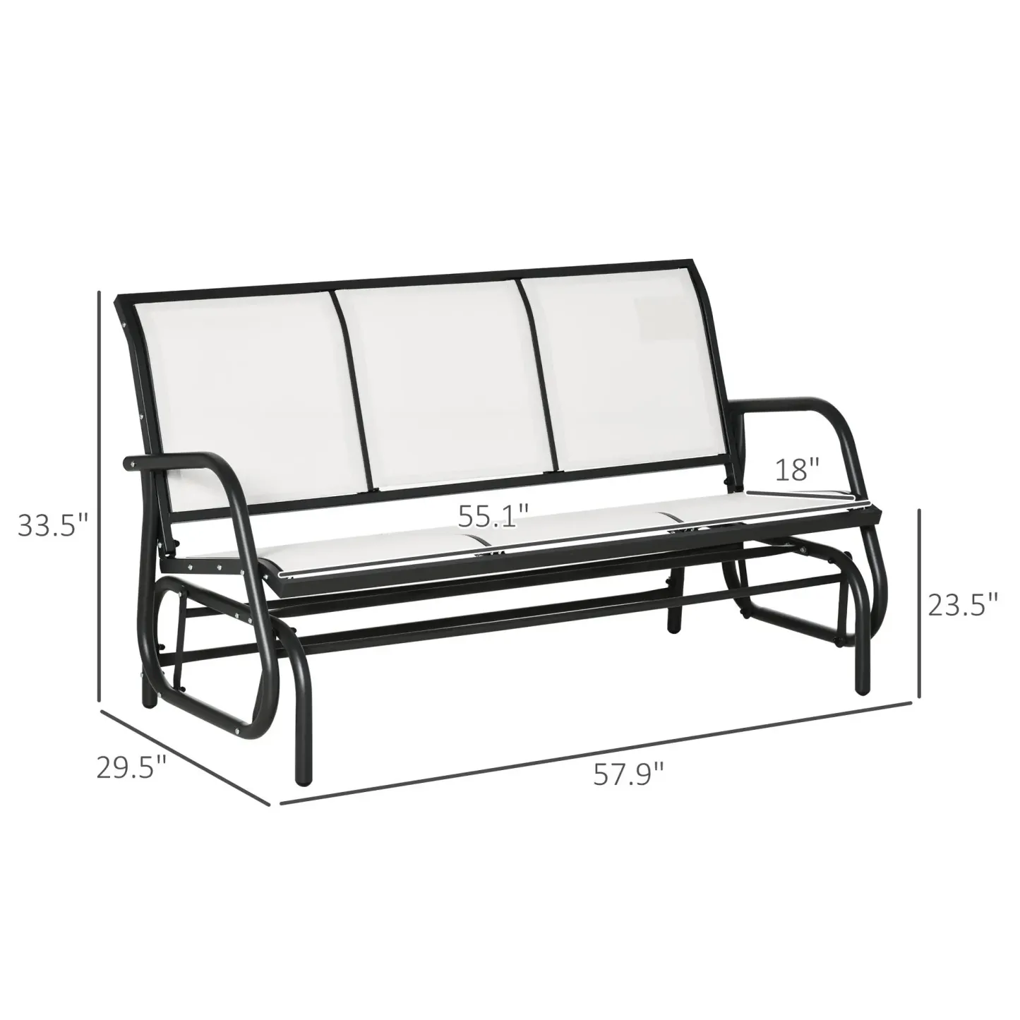 Banco Mecedor de Exterior 2-3 Plazas