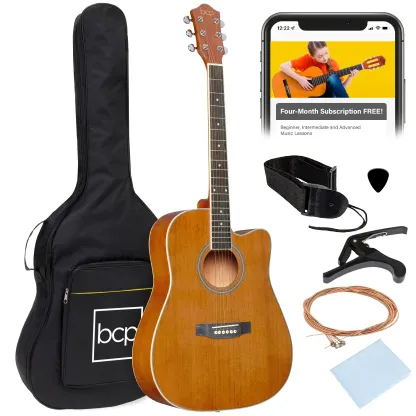 Guitarra acústica 41 pulgadas completa para principiantes