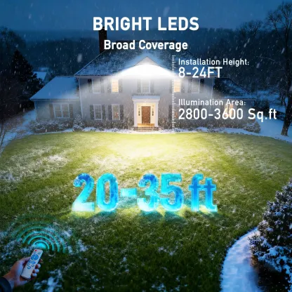 Reflector Solar LED Exterior - 144 LEDs, Sensor de Movimiento, IP66