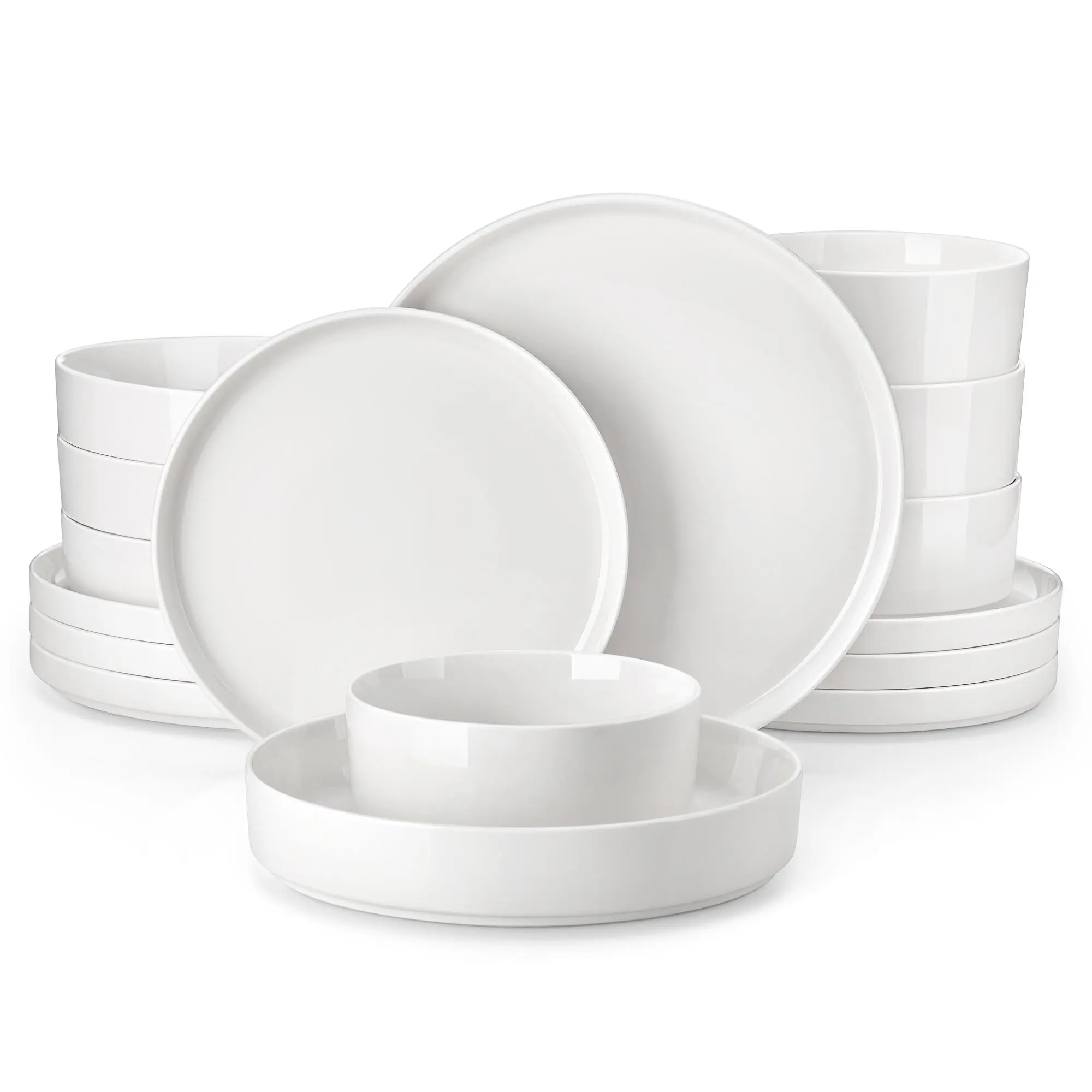 Vajilla de porcelana moderna, resistente a rayones y apta para microondas