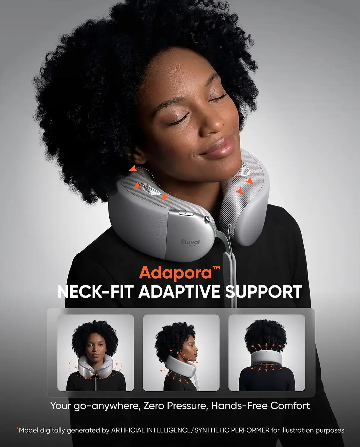 Masajeador Cervical Térmico Inalámbrico con Audio 360°