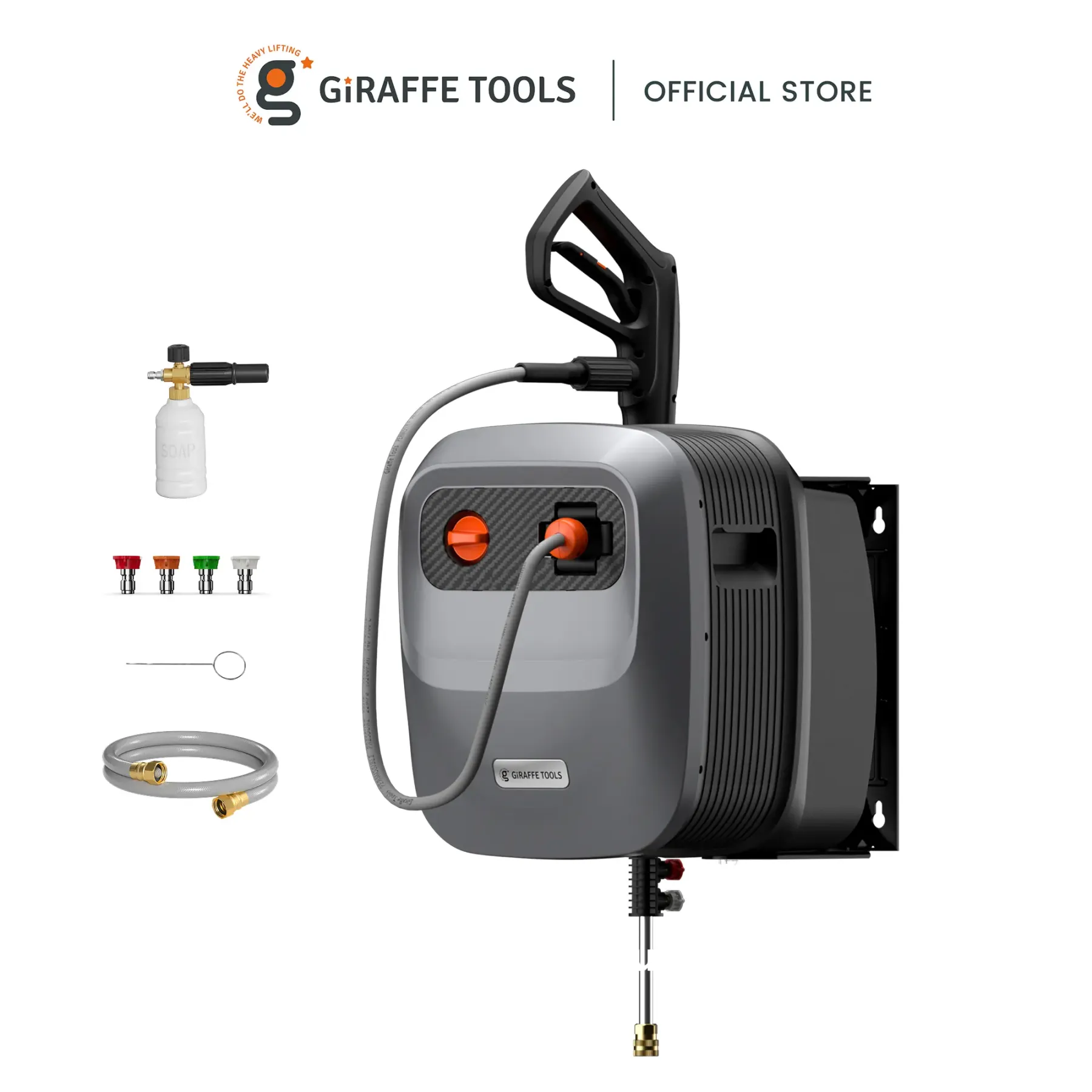 Hidrolavadora Autoenrollable de Pared 2400 PSI