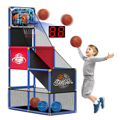 Juego de Básquetbol Arcade Infantil con Marcador Electrónico