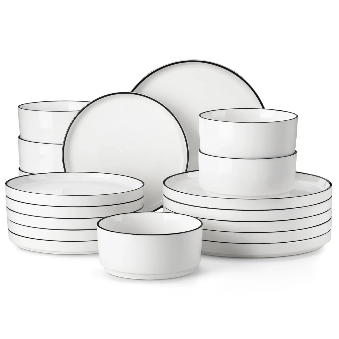 Vajilla de porcelana moderna, resistente a rayones y apta para microondas