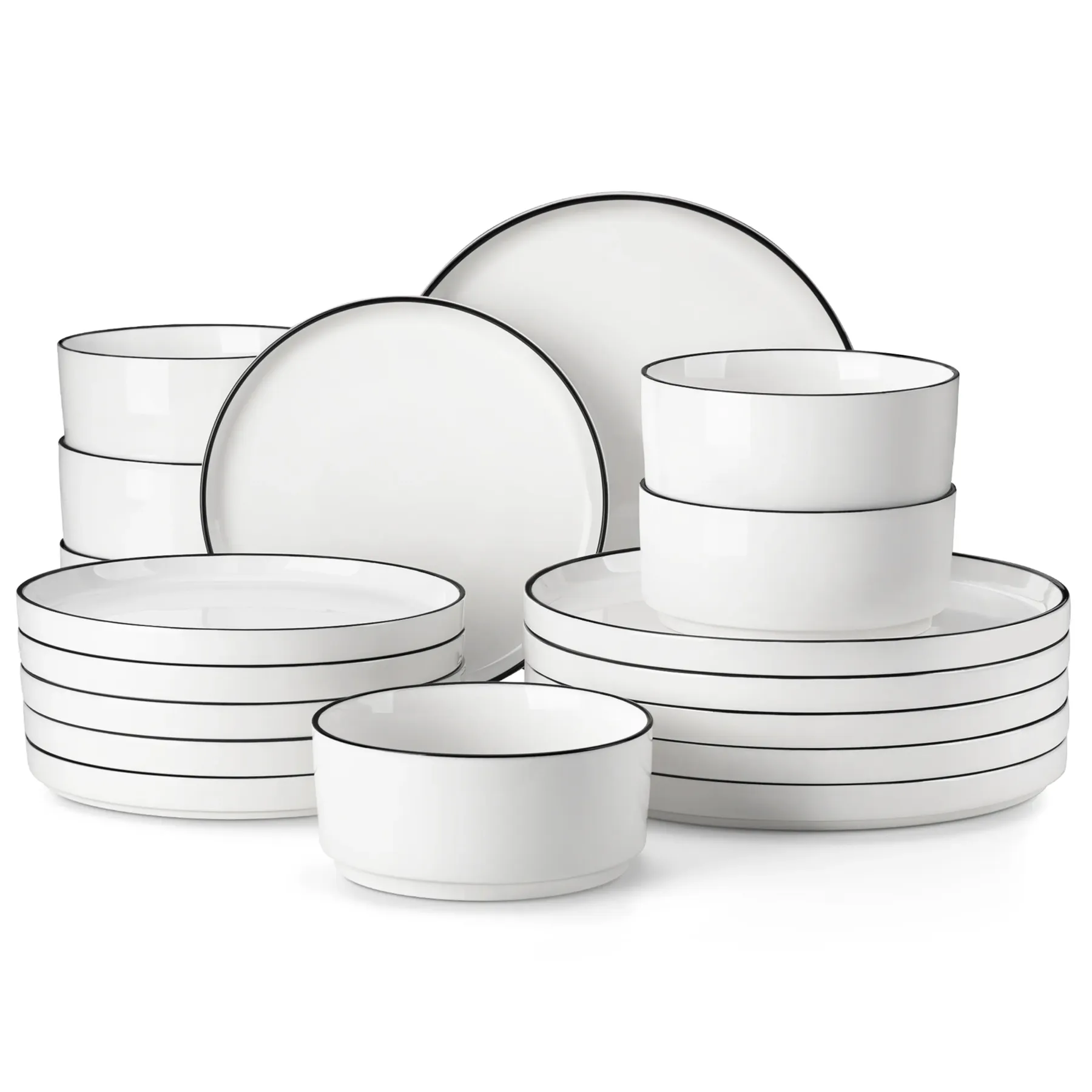 Vajilla de porcelana moderna, resistente a rayones y apta para microondas