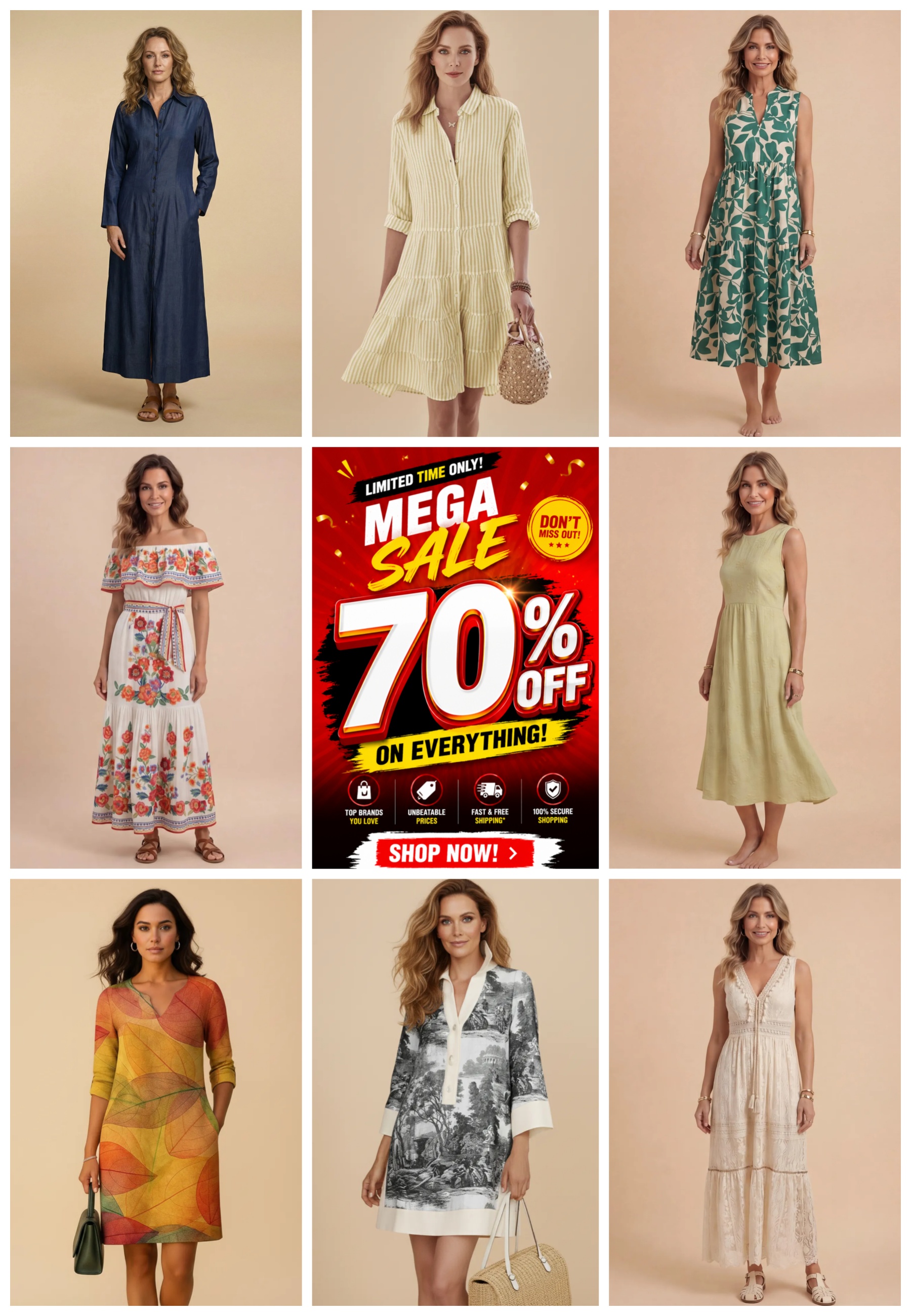 70% Off Clearance Sale