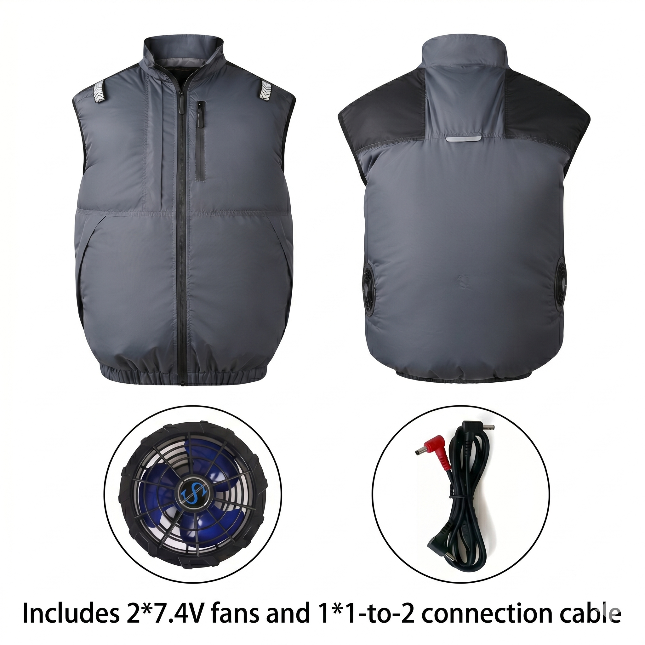 Cooling Vest Jacket for Men Women – Dual Fan UV Water Resistant Work Vest | Luviacamp
