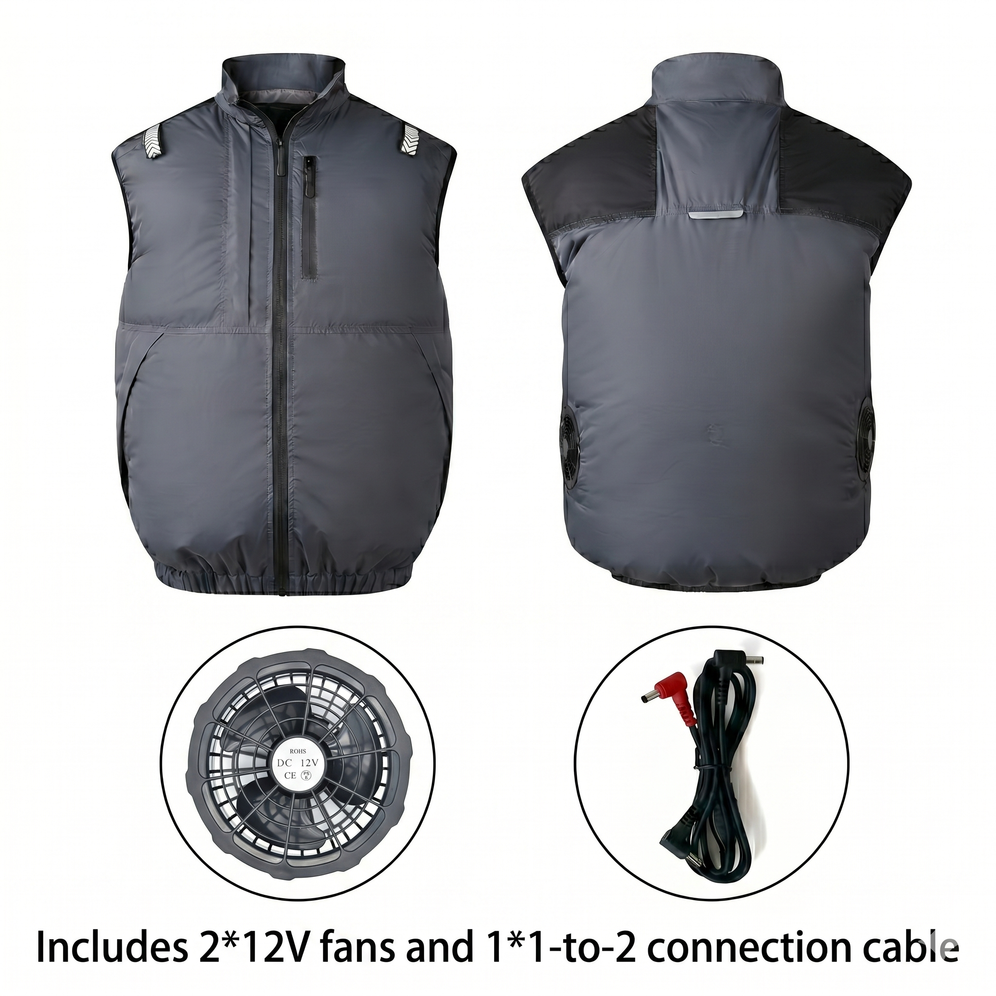 Cooling Vest Jacket for Men Women – Dual Fan UV Water Resistant Work Vest | Luviacamp