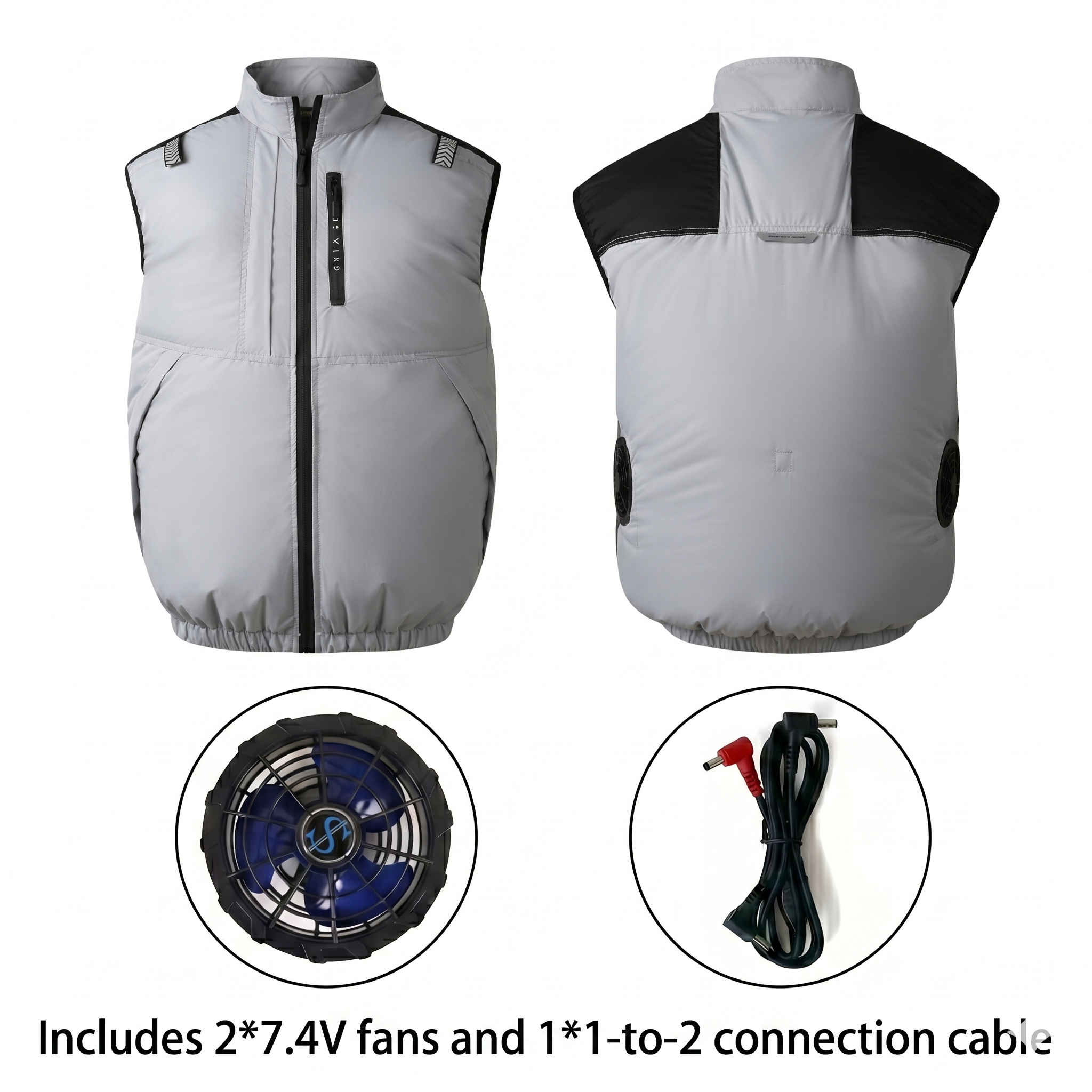Cooling Vest Jacket for Men Women – Dual Fan UV Water Resistant Work Vest | Luviacamp