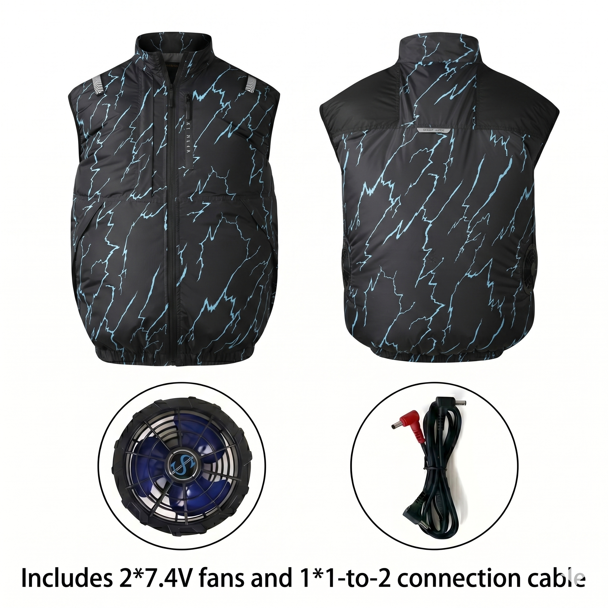 Cooling Vest Jacket for Men Women – Dual Fan UV Water Resistant Work Vest | Luviacamp