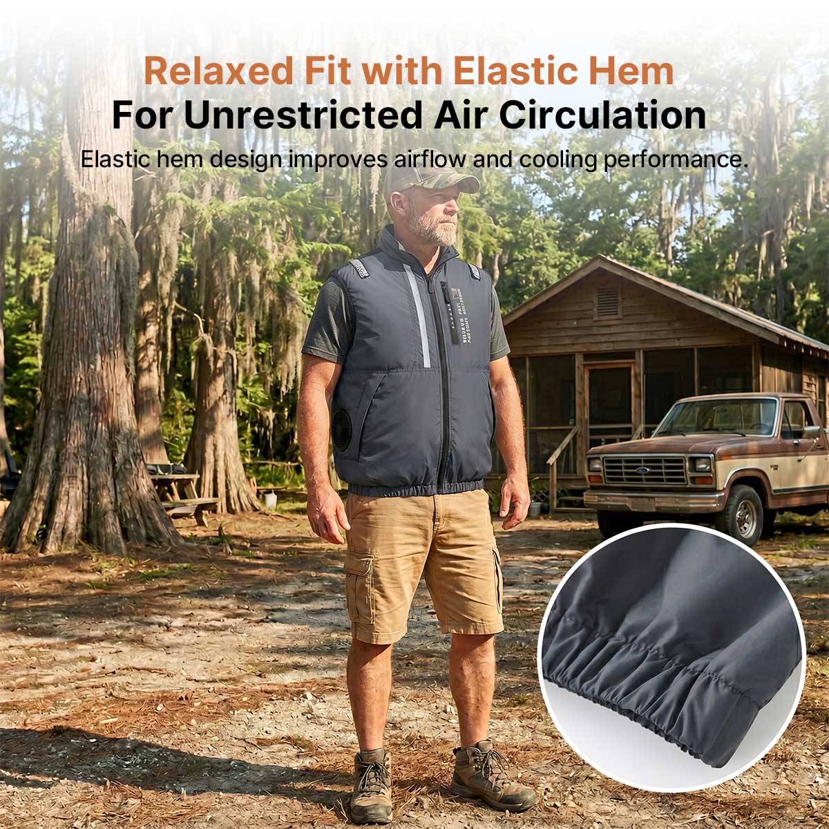 Cooling Vest Jacket for Men Women – Dual Fan UV Water Resistant Work Vest | Luviacamp