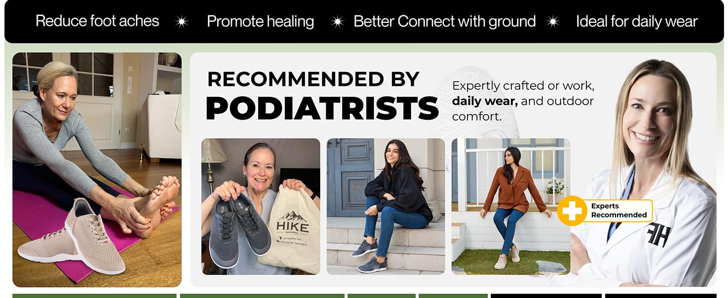 HF Stride &ndash; Hands-Off &amp;amp; Ergonomic Barefoot Shoes, Thin Sole &amp;amp; Ultra-Light, Effortless Wear Unisex