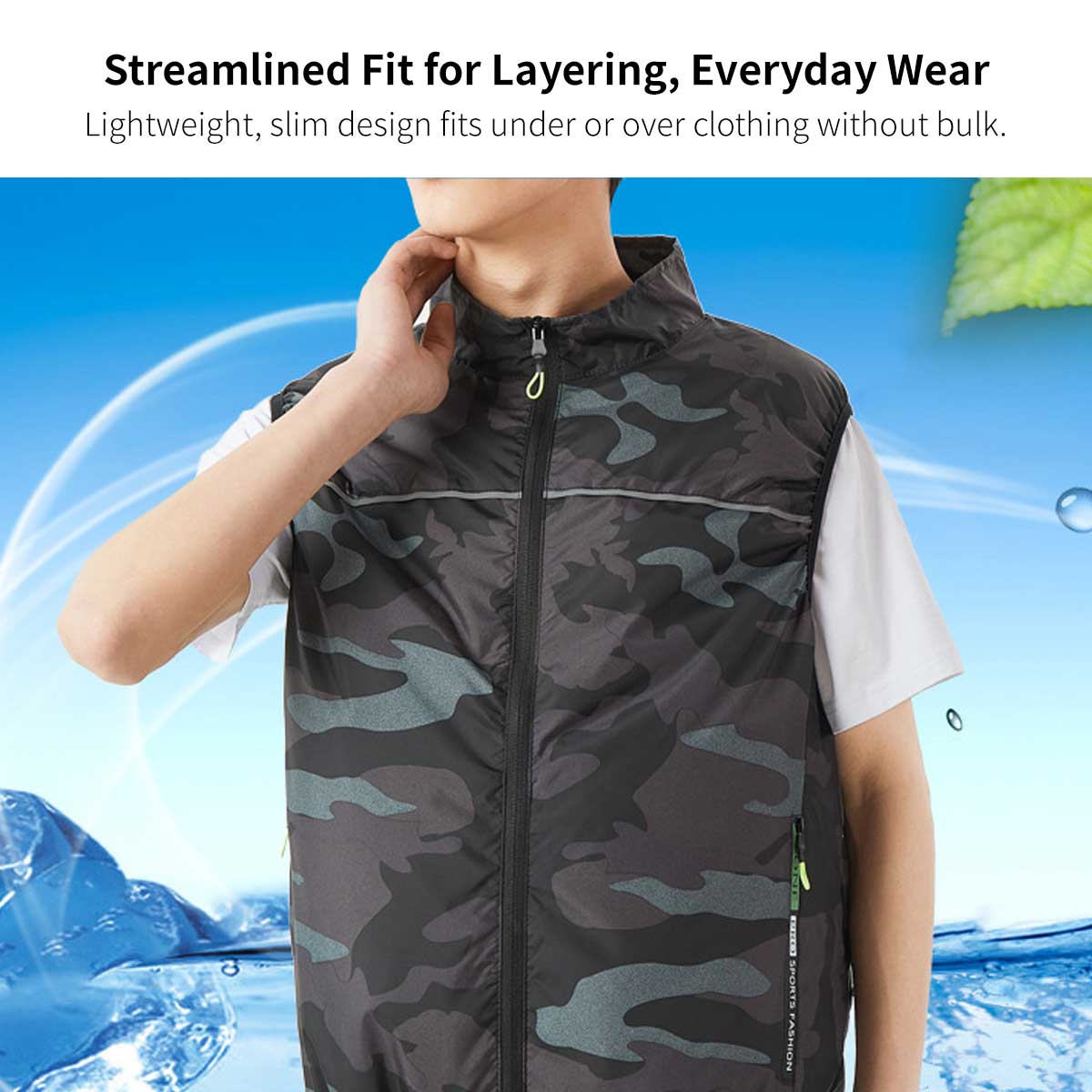 Cooling Fan Vest – USB Dual Fan Outdoor Work Cooling Gear | Luviacamp