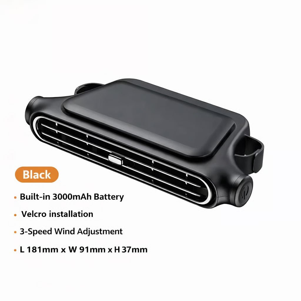 Universal Cordless Car Seat Cooling Fan (For Front or Back Seat Cooling)
