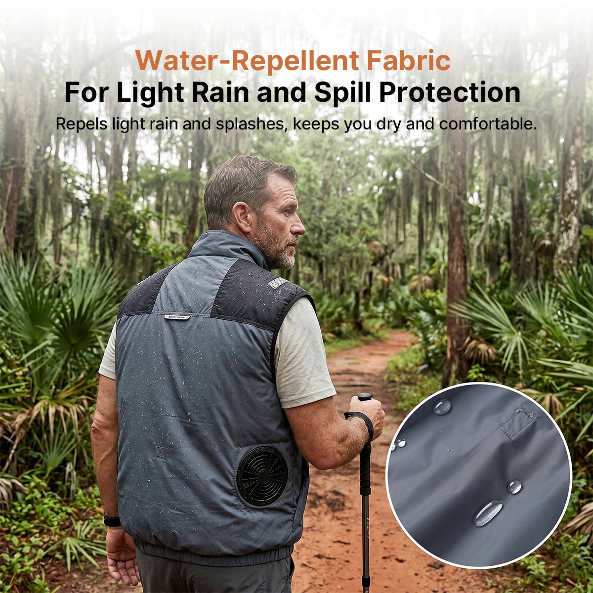 Cooling Vest Jacket for Men Women – Dual Fan UV Water Resistant Work Vest | Luviacamp
