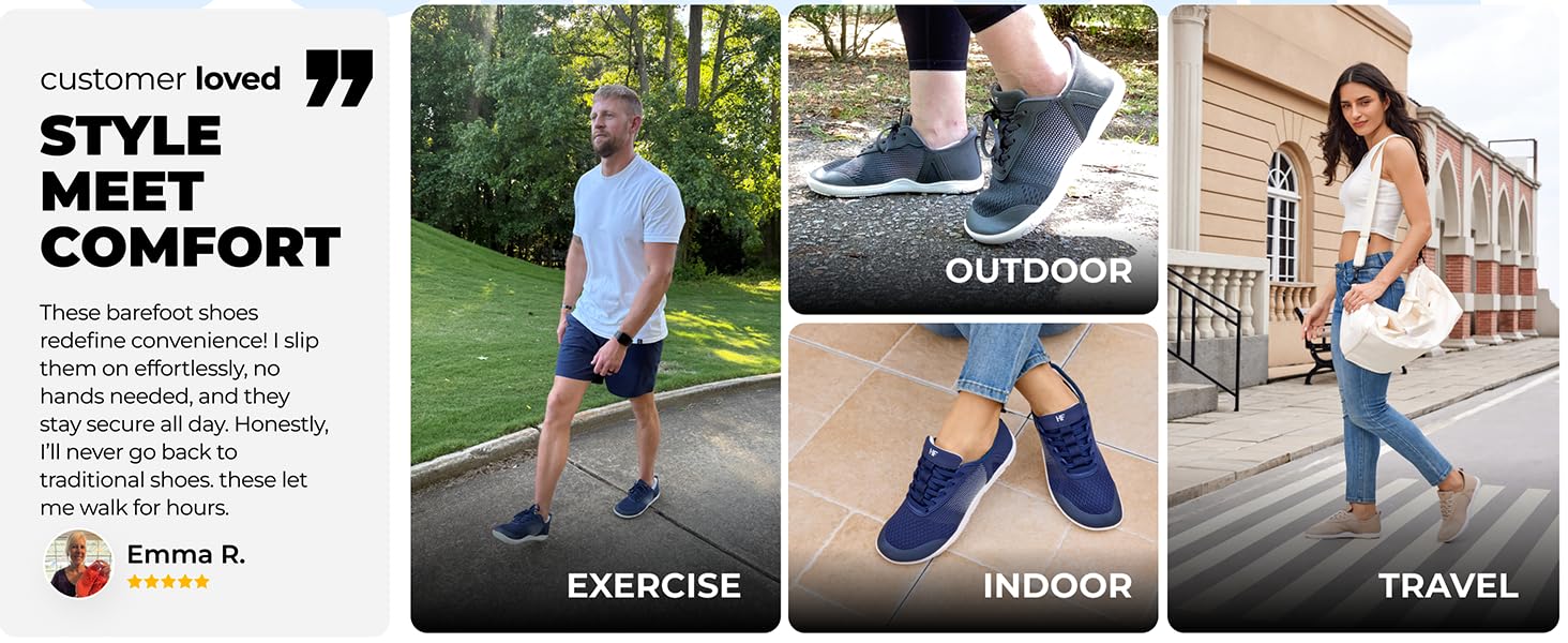 HF Stride &ndash; Hands-Off &amp;amp;amp; Ergonomic Barefoot Shoes (Unisex)
