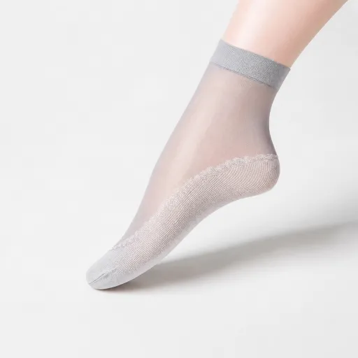 The Palm Shortie Grip Socks - Tan