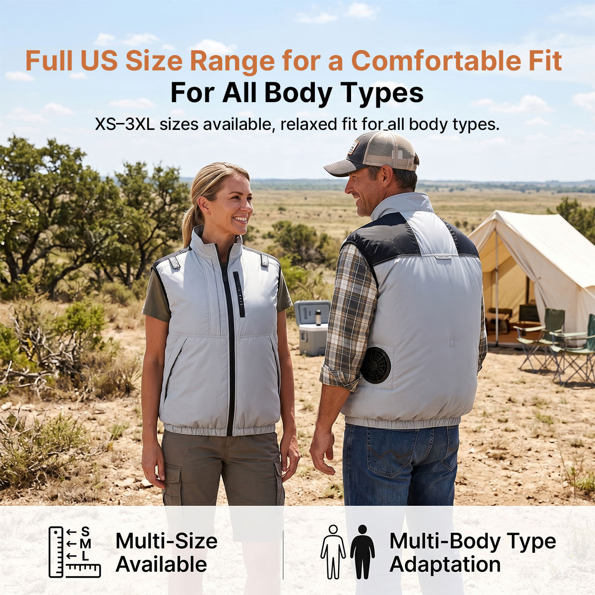 Cooling Vest Jacket for Men Women – Dual Fan UV Water Resistant Work Vest | Luviacamp