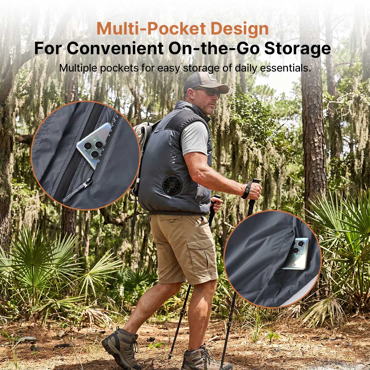 Cooling Vest Jacket for Men Women – Dual Fan UV Water Resistant Work Vest | Luviacamp