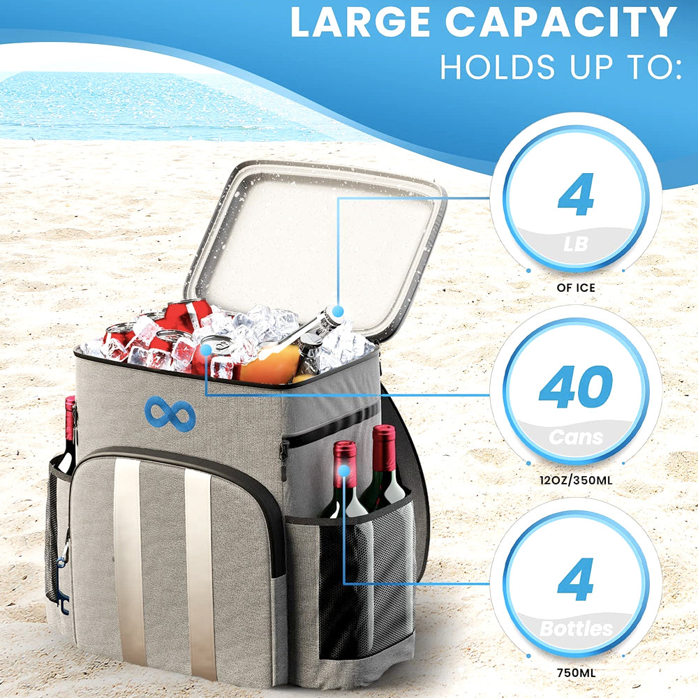 Cooler Backpack Insulated Cooler Bags Keeps 54 Cans Cold Up to 24 Hours