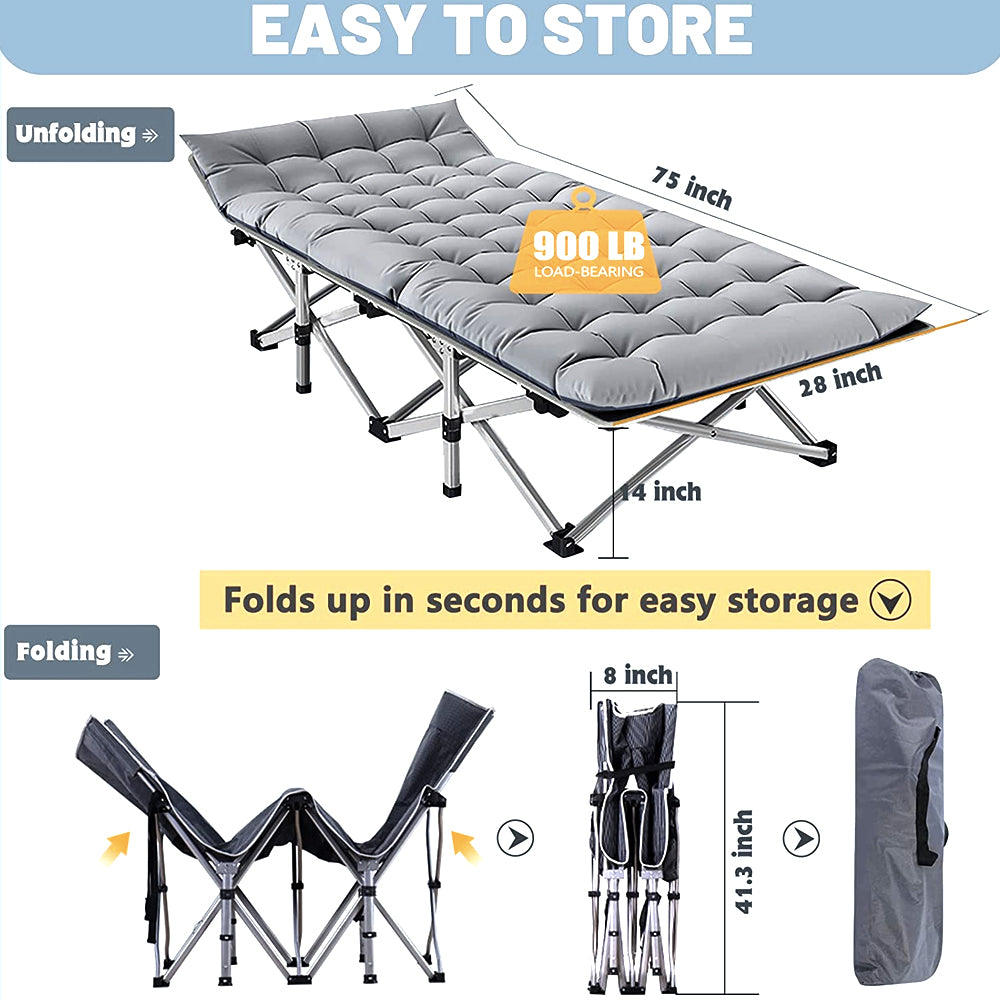 Camping Cots - Luxury Sleeping Cots Include Bed With Mattress