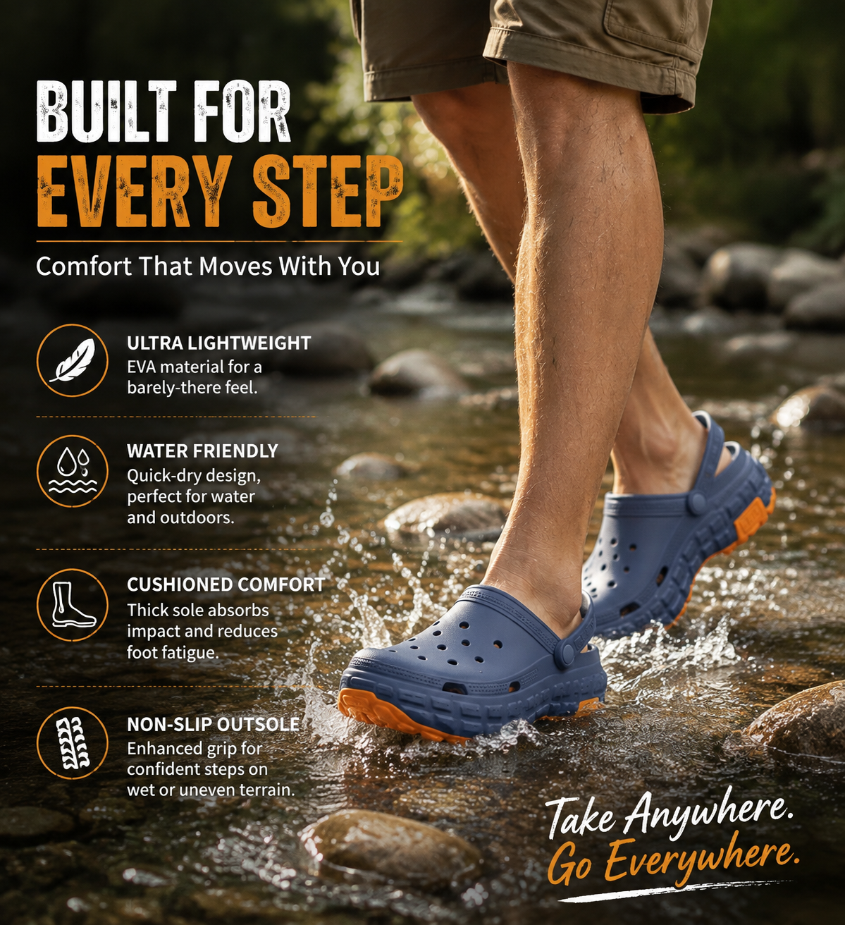 LUVIACAMP™Military-Grade Men's Clogs