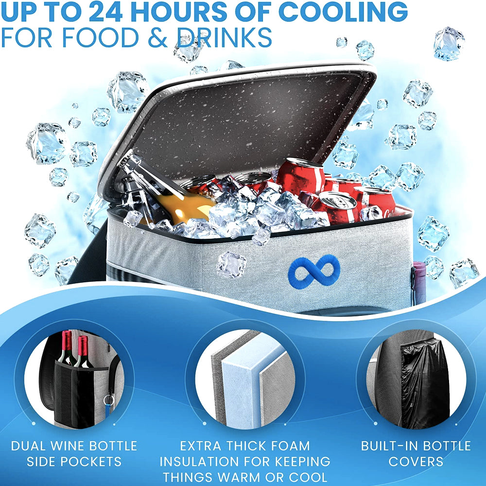 Cooler Backpack Insulated Cooler Bags Keeps 54 Cans Cold Up to 24 Hours