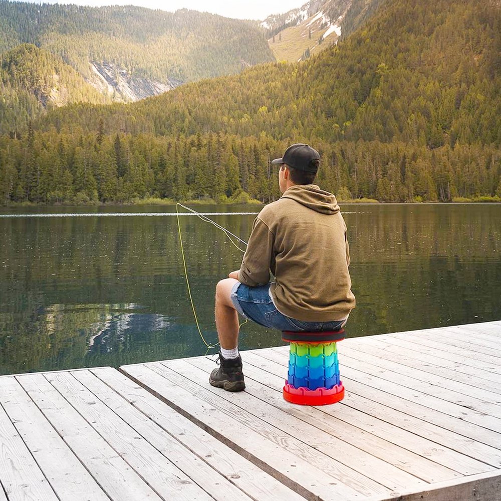 Telescopic Stool for Adults/Kids | Portable, Compact & Adjustable Seating