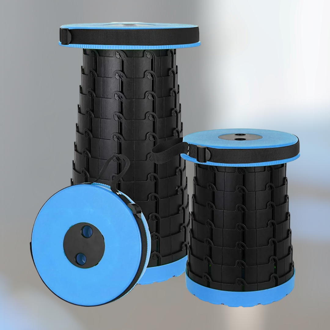 Telescopic Stool for Adults/Kids | Portable, Compact & Adjustable Seating