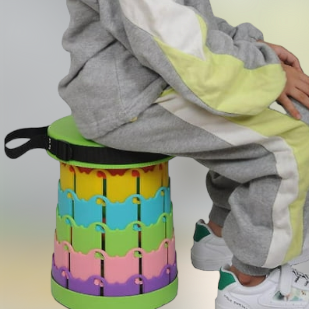 Telescopic Stool for Adults/Kids | Portable, Compact & Adjustable Seating