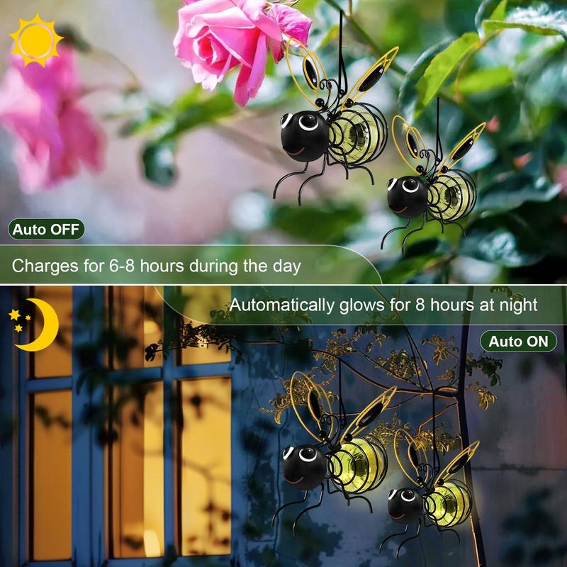 🌙🍃LIMITED-TIME 50% OFF! Hanging Solar Bee Light – Spread Joy Day and Night 🌞🌜