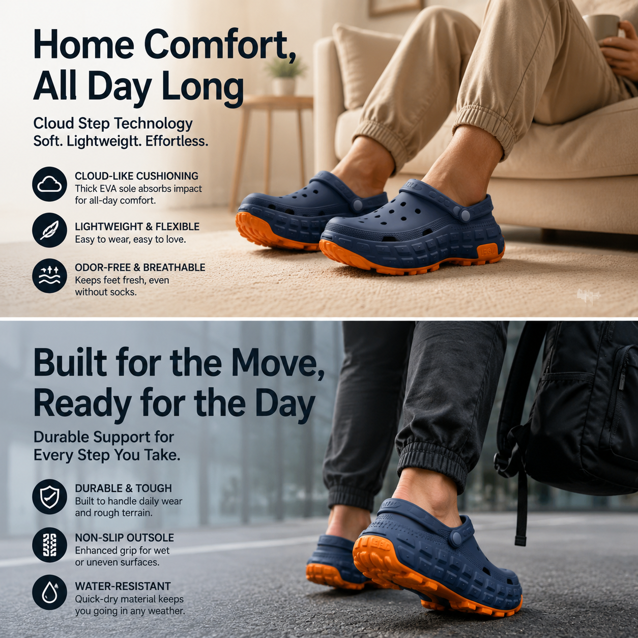 LUVIACAMP™Military-Grade Men's Clogs