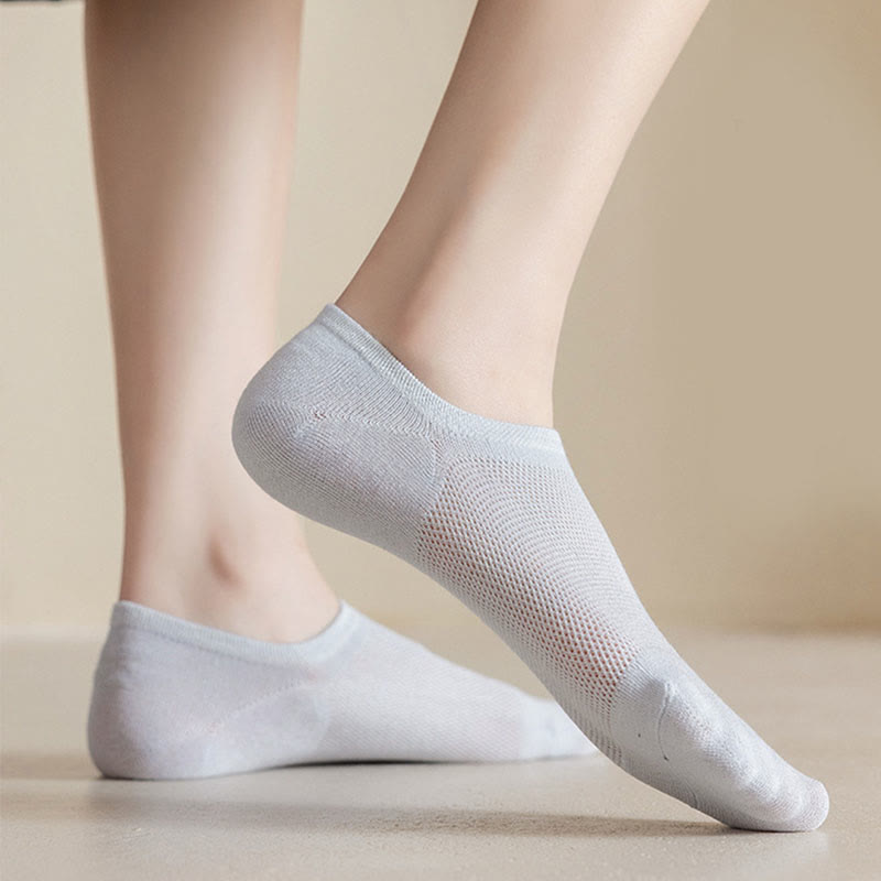 Plusock Soft Solid Color No Show Socks(7 Pairs)