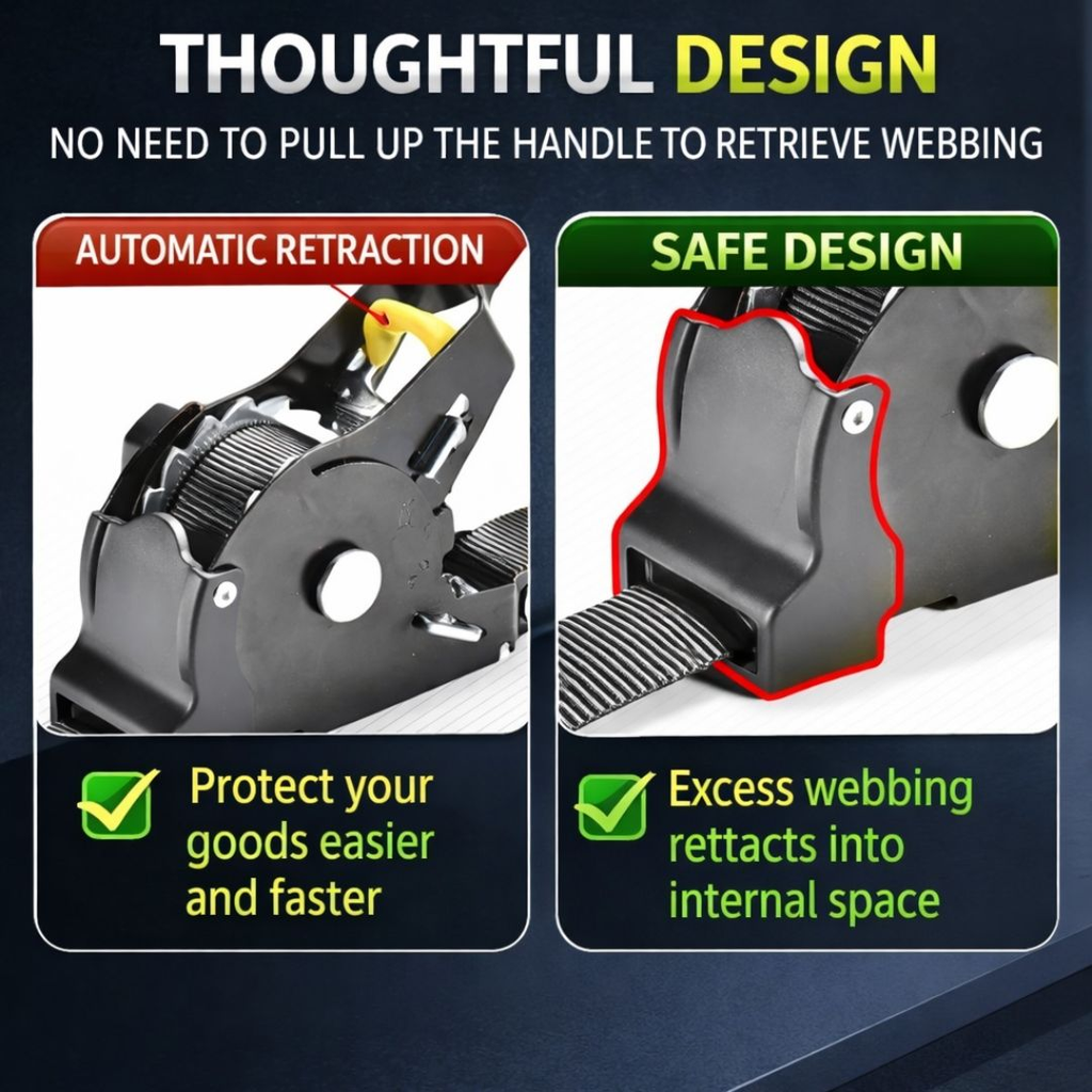 🔥 Father&rsquo;s Day Sale 50% OFF 🎁 Perfect Gift &ndash; Retractable Ratchet Straps (2026 Upgraded Edition)
