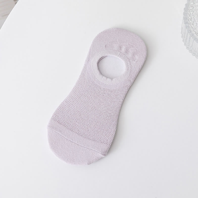 Plusock Soft Solid Color No Show Socks(7 Pairs)
