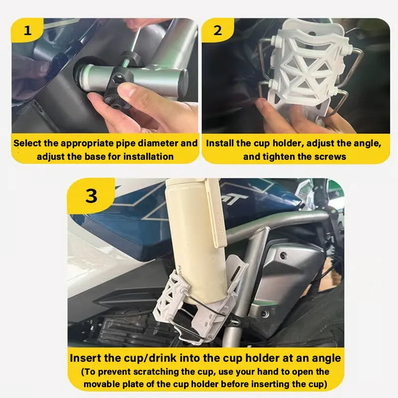 360° Adjustable Anti-Slip Bike Cup Holder