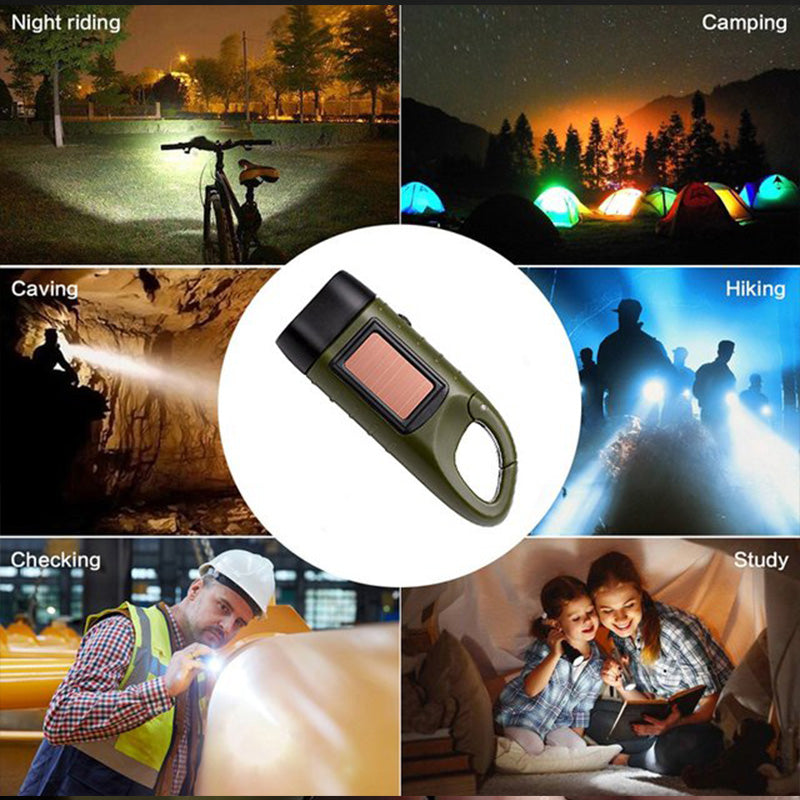 Portable Outdoor Solar Flashlight 🔦