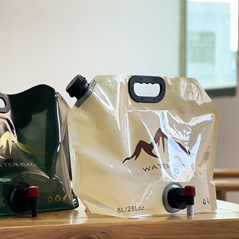 💧 LIMITED TIME 50% OFF! 🏕️ Outdoor Collapsible Water Container Bag – 8L Capacity, Knob Faucet, Foldable 🌲