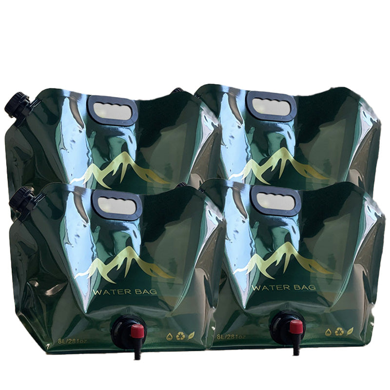 💧 LIMITED TIME 50% OFF! 🏕️ Outdoor Collapsible Water Container Bag – 8L Capacity, Knob Faucet, Foldable 🌲