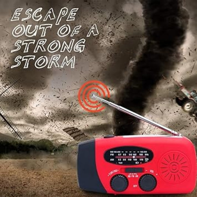 📻🔆 2026 New Solar Radio – 50% Off Limited Time!🔋⚡ Hand Crank & USB Charger, NOAA Weather Alert, Flashlight, Power Bank for Emergency, Camping, Outdoor Survival