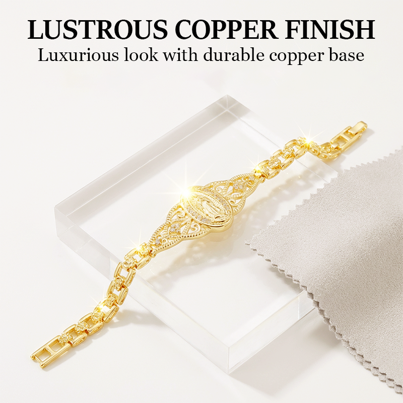 📿 50% OFF NOW! 🌸 Elegant Hollow Flower Virgin Mary Bracelet – Delicate Design, Hypoallergenic & Perfect for Daily Faith-Inspired Wear ✨