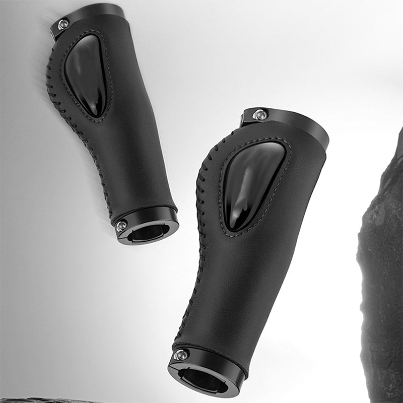 🚴 50% OFF NOW! 🖐️ Ergonomic Bicycle Handlebar Grips with Palm Rest – Winged Design, Dual Lock-On & Shock-Absorbing TPR ✨