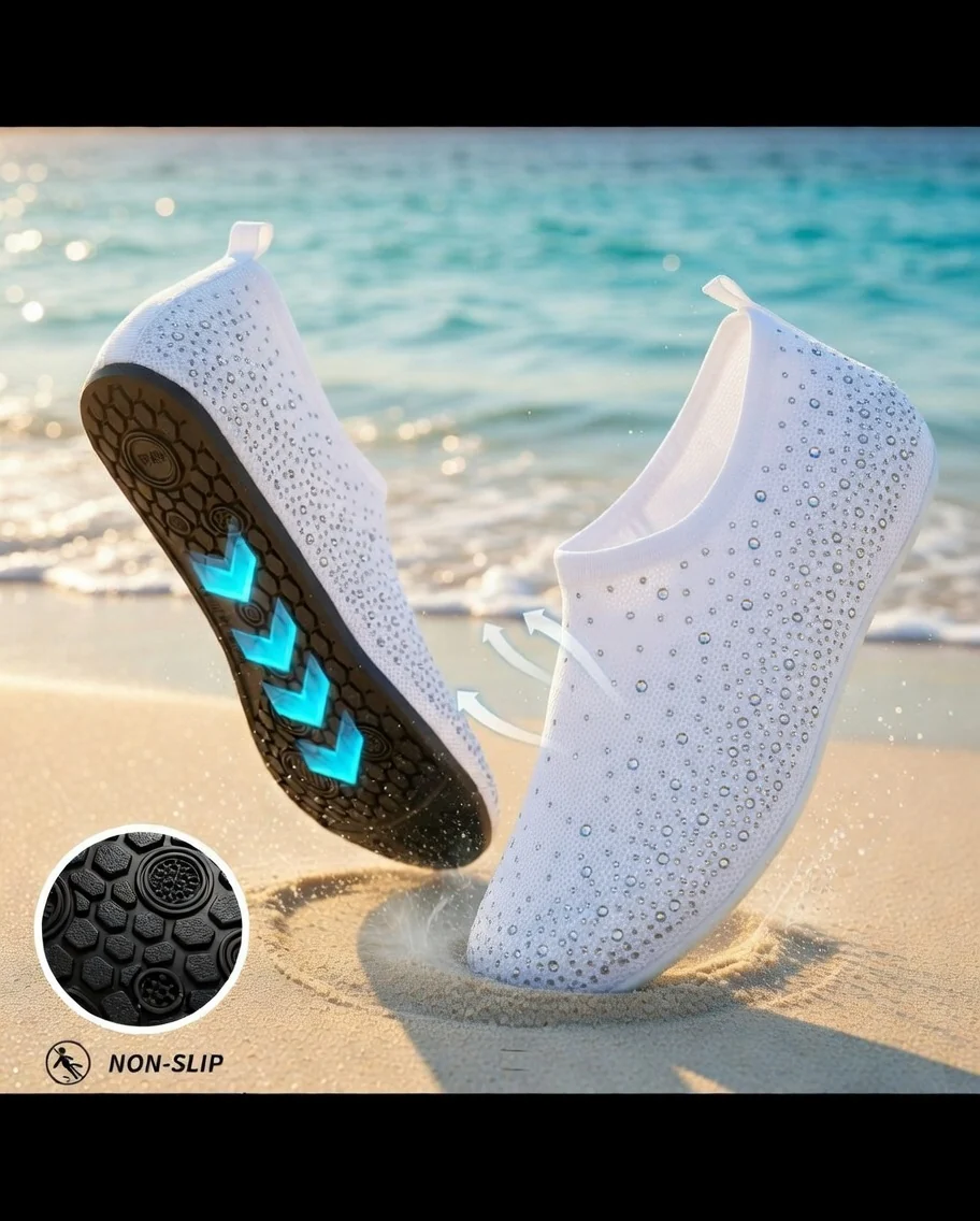 Non-Slip Water Shoes – Barefoot Sneakers for Beach & Surf | Quick-Dry, Ultra-Lightweight (Men & Women)