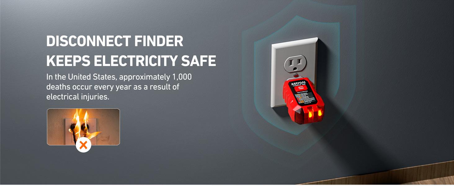 AstroAI Portable Electric Circuit Breaker Finder Tool Kit - Integrated GFCI Outlet Tester, Handle, Power Circuit Tester, Car Diagnostic Tool, 4 Adapters, Light Socket for Home/Workshop Breaker Location Tracing with Quick Indicators