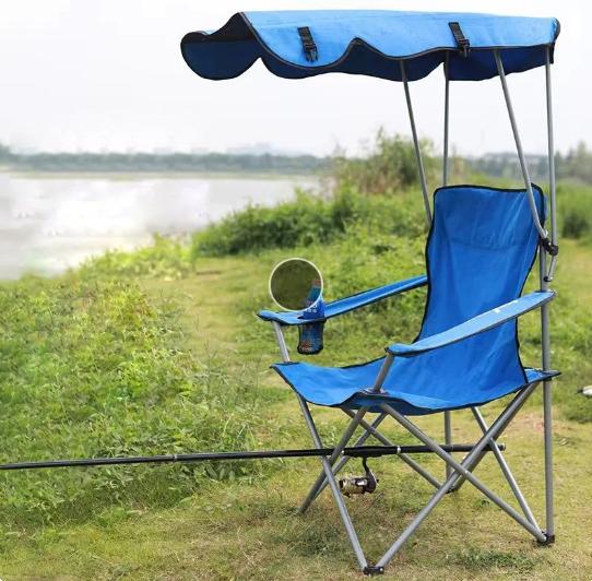 【summervibes】New Upgrade Wide lawn chair, Uhair camping chair with foldable sunshade, suitable for beach camping, foldable outdoor fishing/sports | Comes with two cup holders and storage bag 【summervibes】New Upgrade Wide lawn chair, Uhair camping chair with foldable sunshade, suitable for beach camping, foldable outdoor fishing/sports | Comes with two cup holders and storage bag