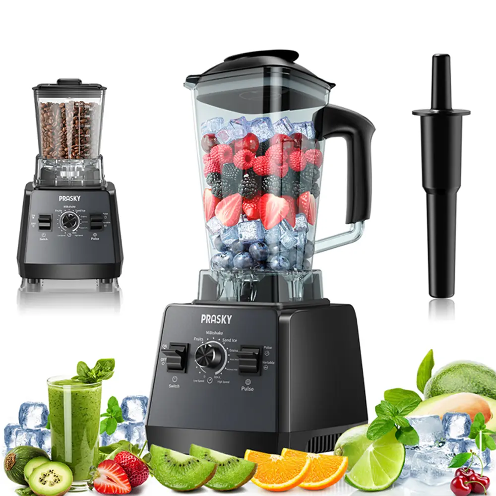 PRASKY BK-688 Licuadora de 68 oz, 2 recipientes