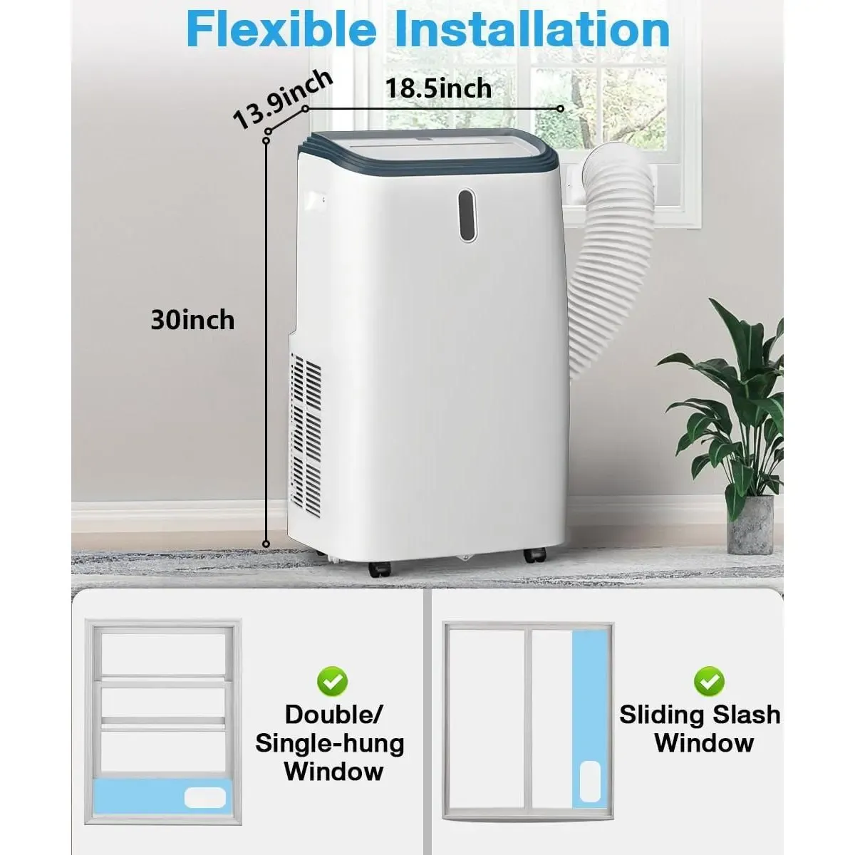 Aire acondicionado portátil COWSAR de 12 000 a 14 000 BTU