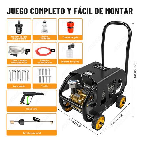 Hidrolavadora Eléctrica Profesional Potente 9900w Portátil Negro 50 Hz/60 Hz