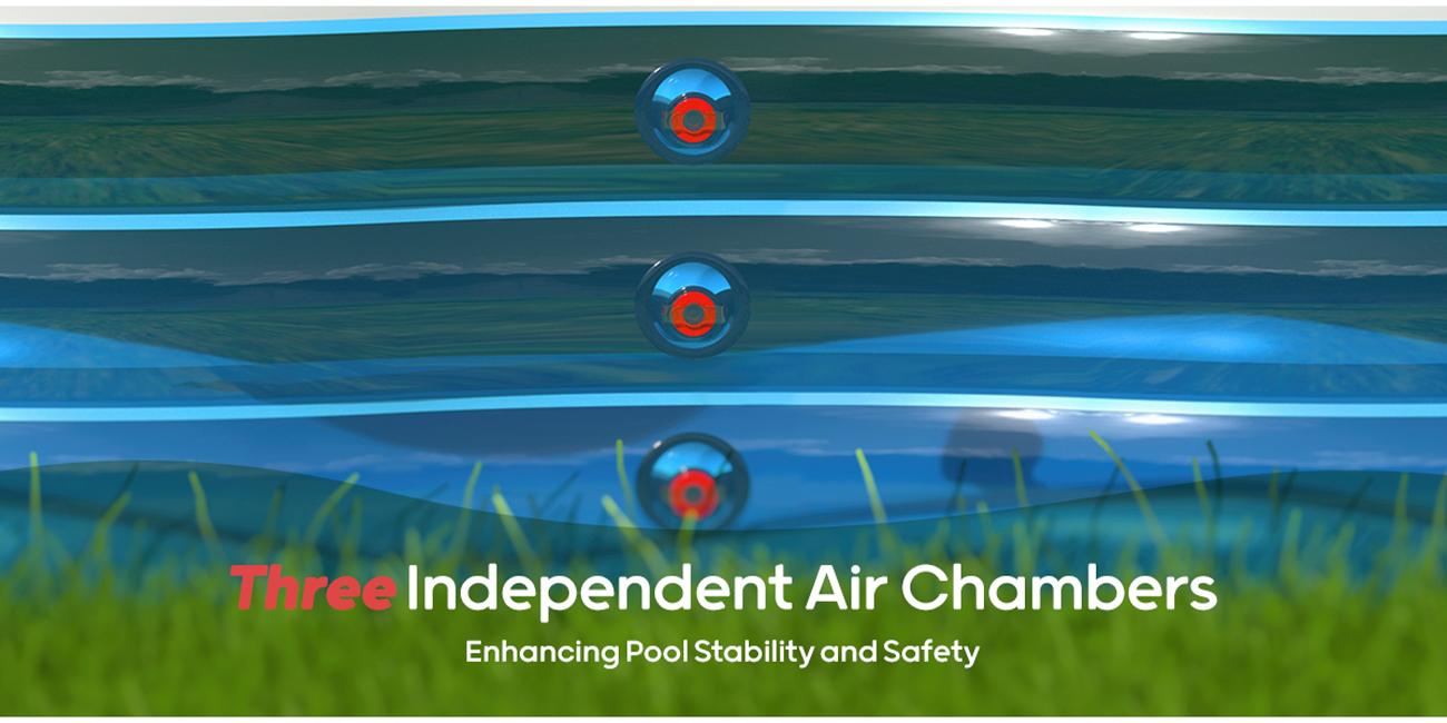QPAU Inflatable Swimming Pool, Full-Sized Blow Up Pools with Seats and Backrests, Kiddie Pool for Outdoor & Backyard, for Family Summer Time Fun, Jelly Blue QPAU Inflatable Swimming Pool, Full-Sized Blow Up Pools with Seats and Backrests, Kiddie Pool for Outdoor & Backyard, for Family Summer Time Fun, Jelly Blue