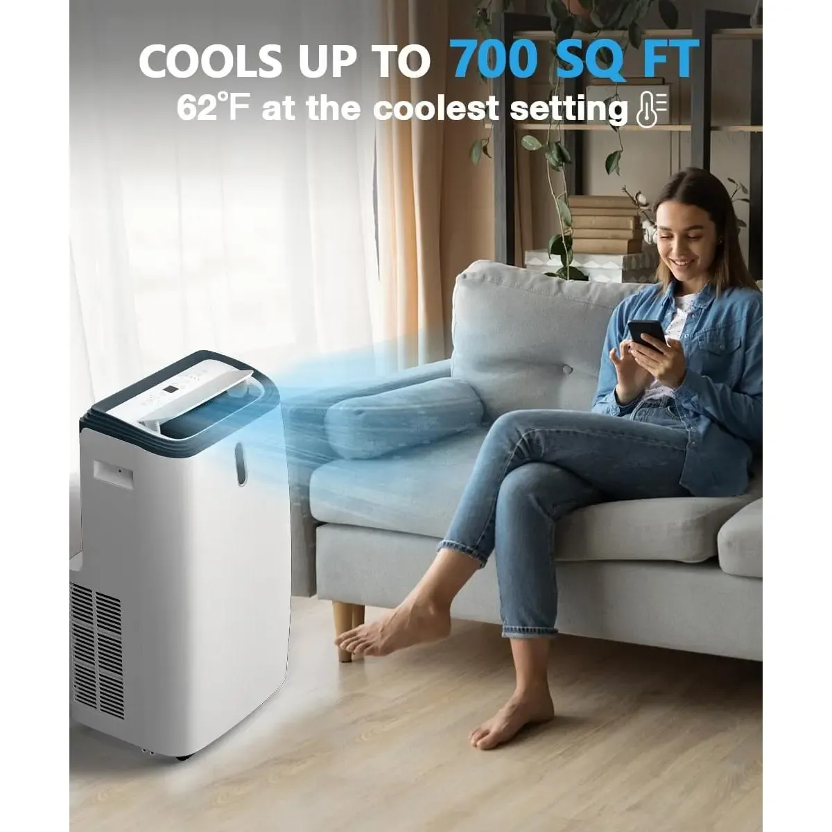 Aire acondicionado portátil COWSAR de 12 000 a 14 000 BTU